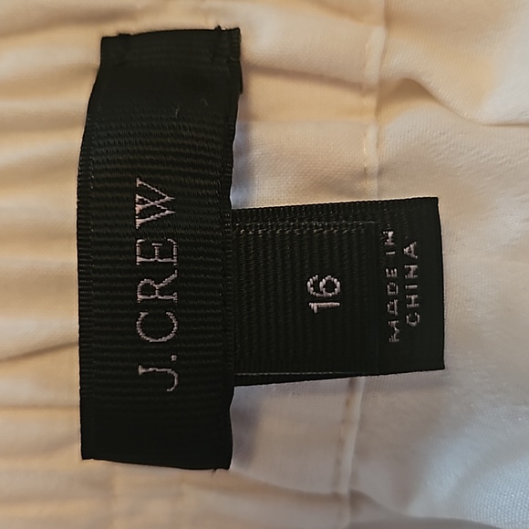 J Crew Marine Salt Fringe Dot Flower Midi Skirt sz 16 - Picture 5 of 6